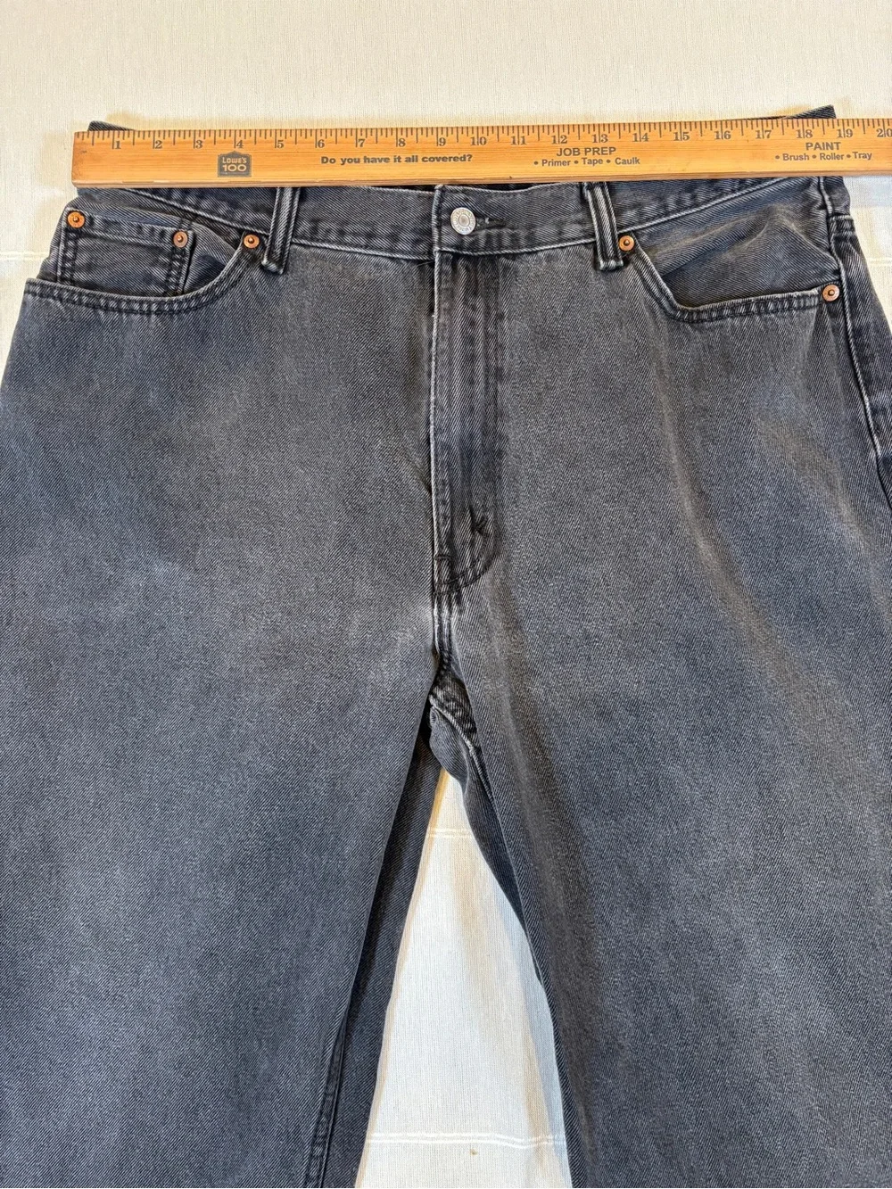 Levi’s 550 Relaxed Fit Jeans Men’s 42x32 Black Gray Denim Vintage